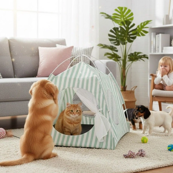 Evcil Hayvan Katlanabilir Oyun Çadırı ( Lisinya )