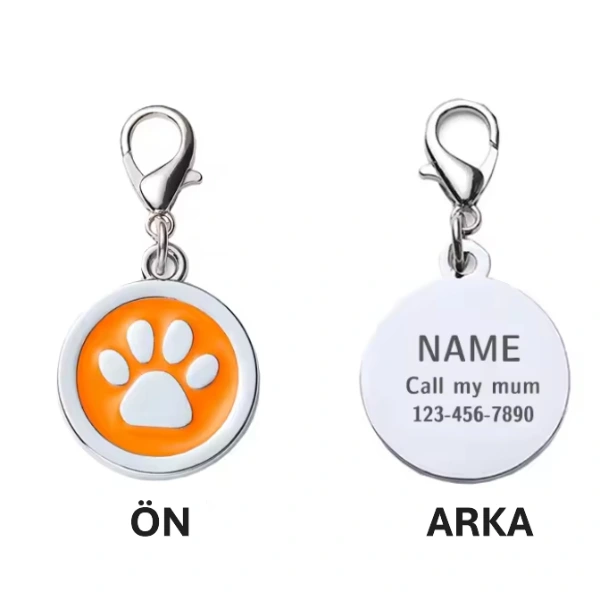 Evcil Hayvan Klipsli Tasma Künyesi ( Lisinya )