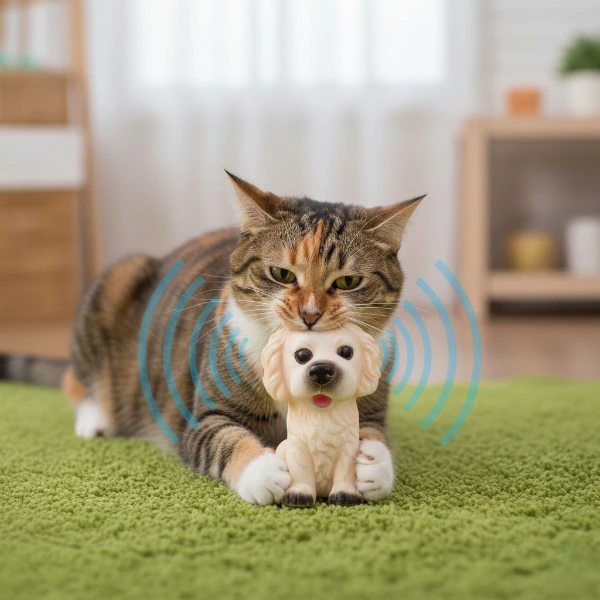 Evcil Hayvan Sesli Köpek Şeklinde Plastik Oyuncak ( Lisinya )