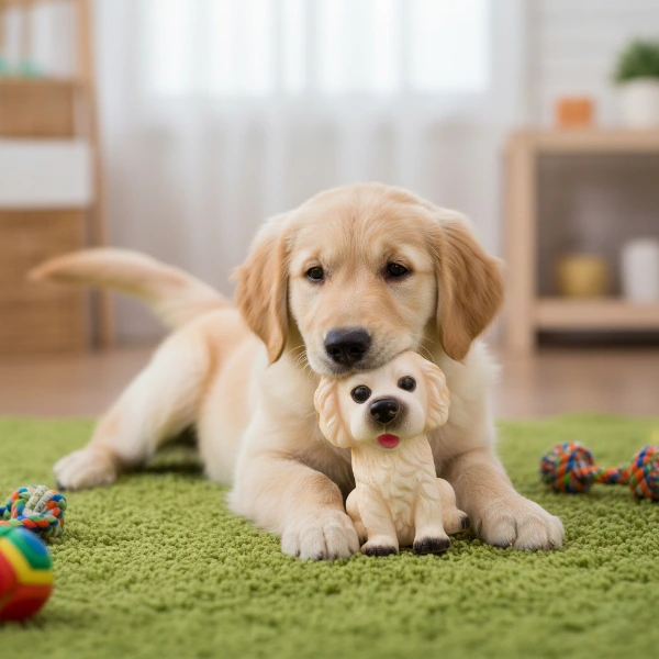 Evcil Hayvan Sesli Köpek Şeklinde Plastik Oyuncak ( Lisinya )