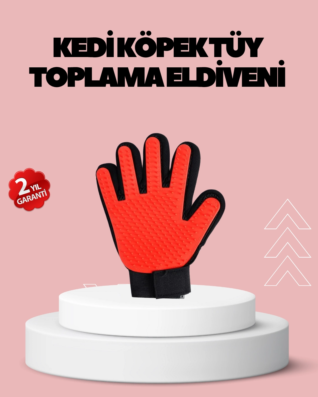 Evcil Hayvanlar İçin Tüy Dökülme Önleyici Eldiven – Masaj Ve Temizlik İçin Yumuşak Silikon Uçlu ( Lisinya )