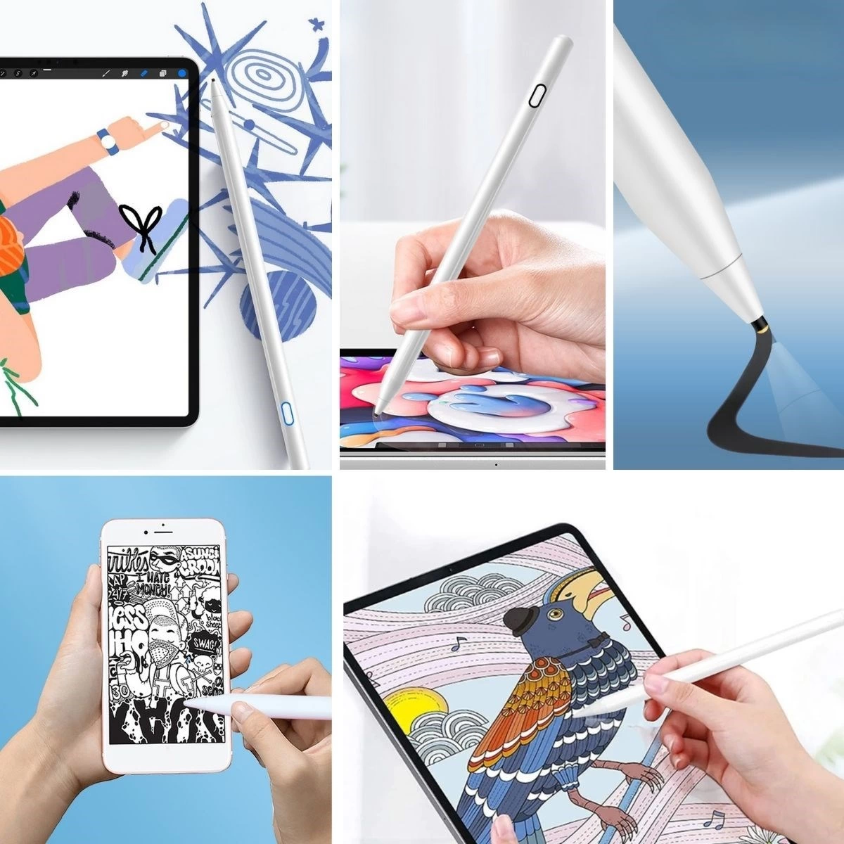 Evrensel Tablet Ve Dokunmatik Telefonlarla Uyumlu Hassas Çizim Ve Tasarım Kalemi ( Lisinya )