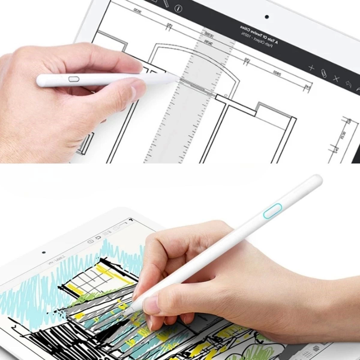 Evrensel Tablet Ve Dokunmatik Telefonlarla Uyumlu Hassas Çizim Ve Tasarım Kalemi ( Lisinya )