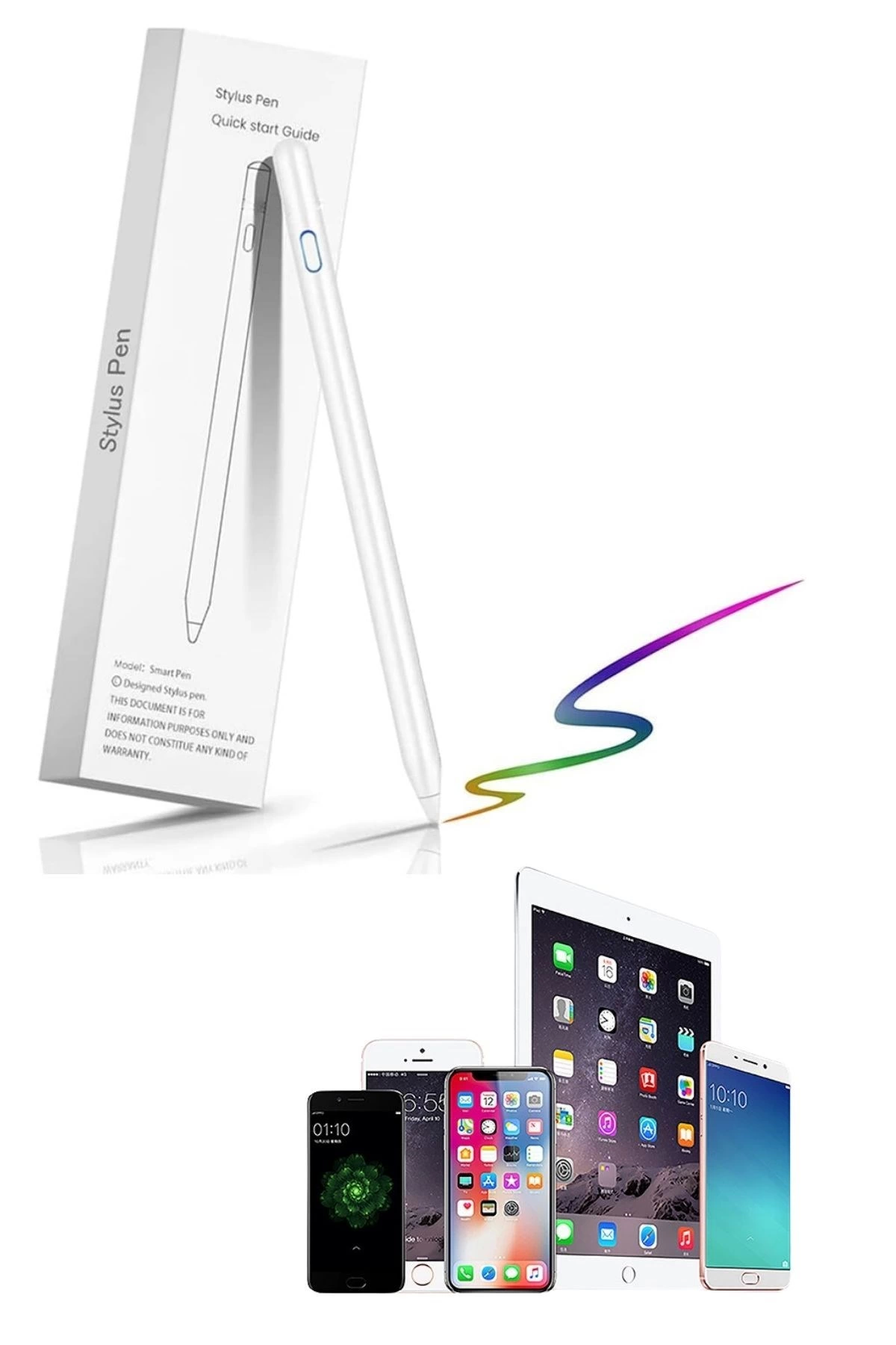 Evrensel Tablet Ve Dokunmatik Telefonlarla Uyumlu Hassas Çizim Ve Tasarım Kalemi ( Lisinya )