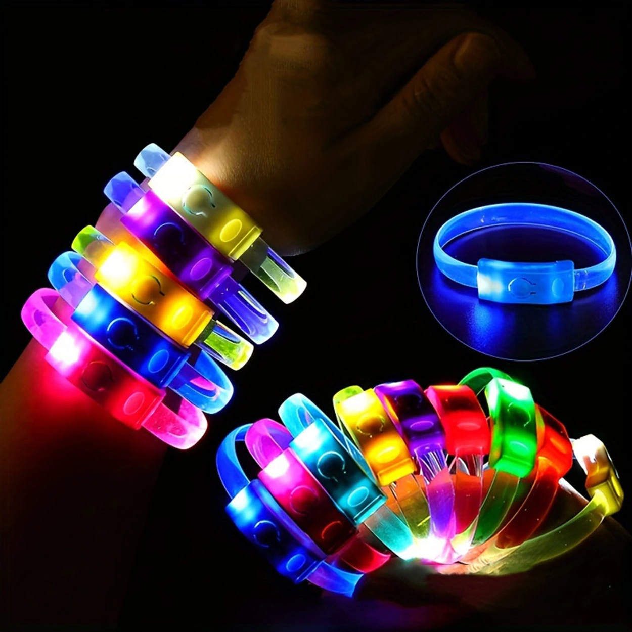 Festival & Parti Led Bileklik 3 Farklı Mod Işıklı 1 Adet ( Lisinya ) Festival & Parti Led Bileklik 3 Farklı Mod Işıklı 1 Adet ( Lisinya )