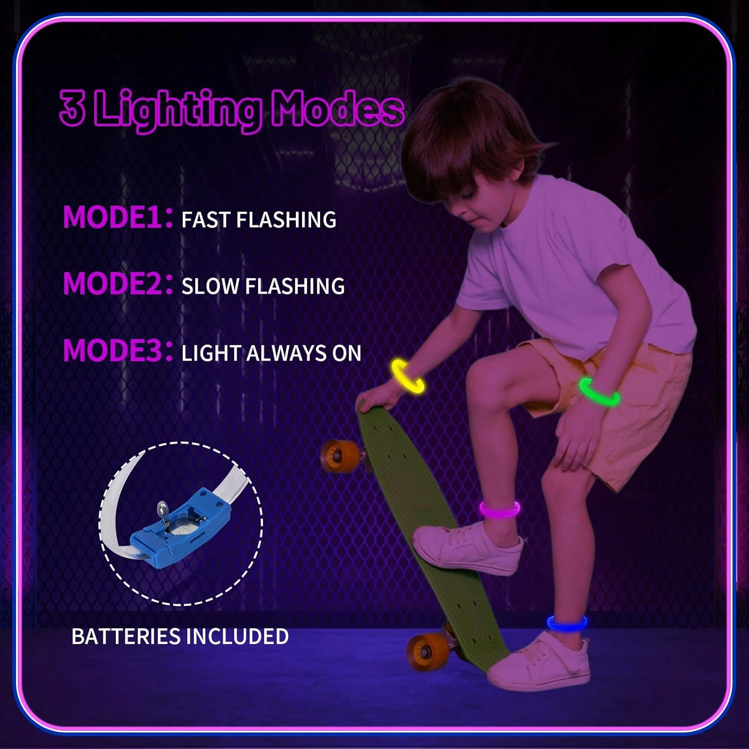 Festival & Parti Led Bileklik 3 Farklı Mod Işıklı 1 Adet ( Lisinya ) Festival & Parti Led Bileklik 3 Farklı Mod Işıklı 1 Adet ( Lisinya )