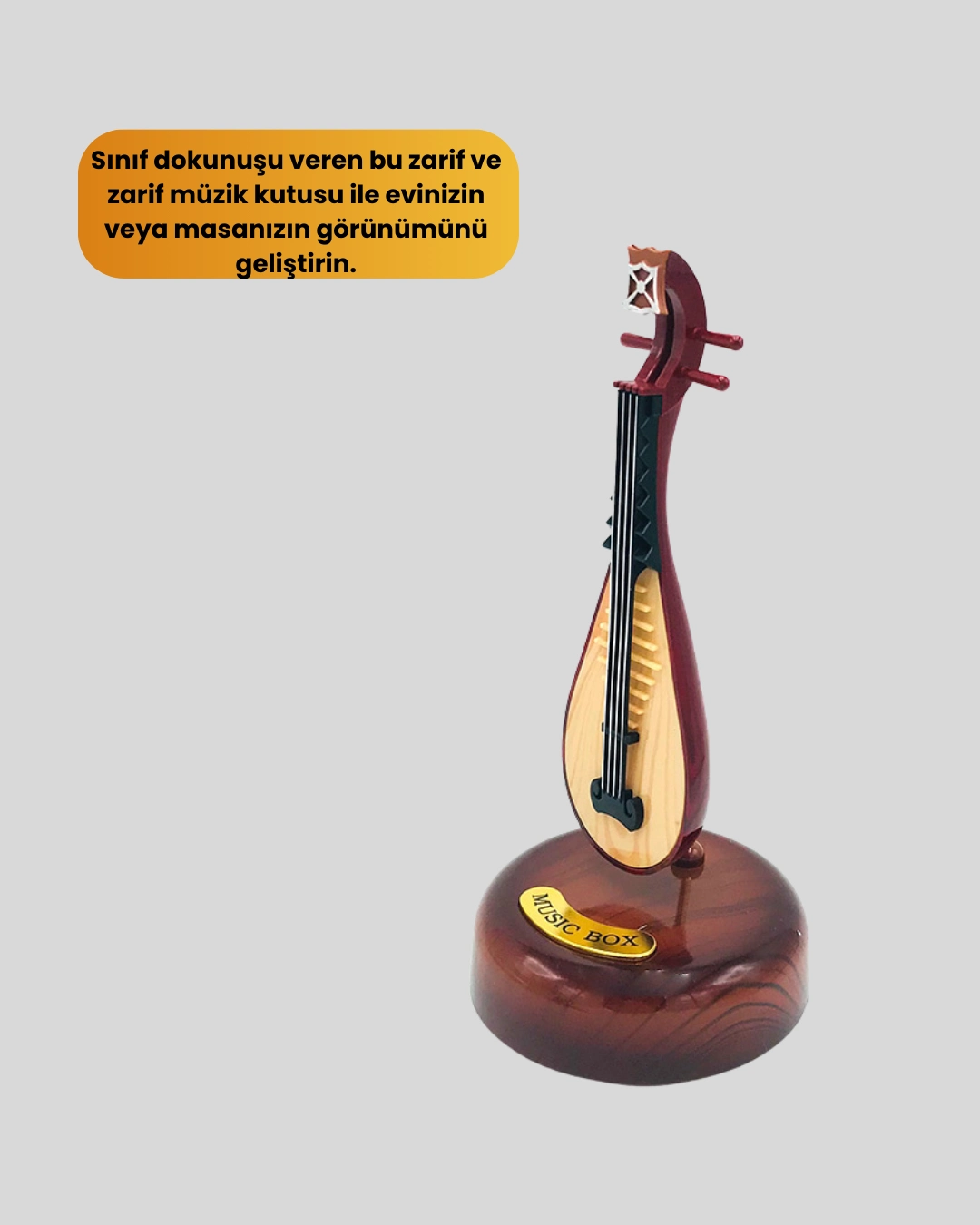 Figürlü Müzik Kutusu Zarif Melodili Dekoratif Model ( Lisinya ) Figürlü Müzik Kutusu Zarif Melodili Dekoratif Model ( Lisinya )