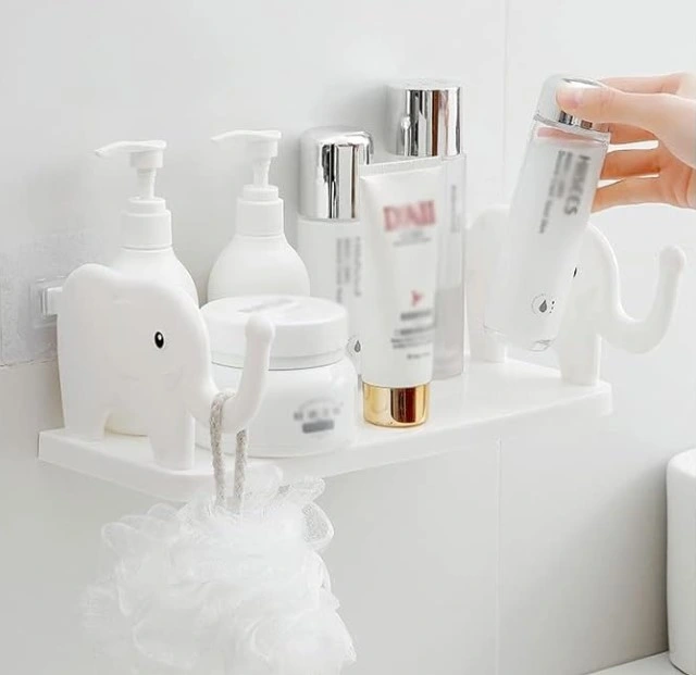 Fil Desenli Yapışkanlı Çok Amaçlı Raf ( Lisinya ) Fil Desenli Yapışkanlı Çok Amaçlı Raf ( Lisinya )