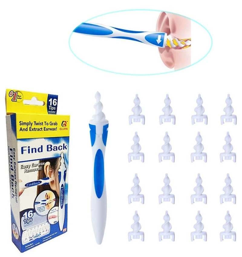 Find Back Pratik Kulak Temizleme Aparatı Silikon Kit Ear Claning ( Lisinya )