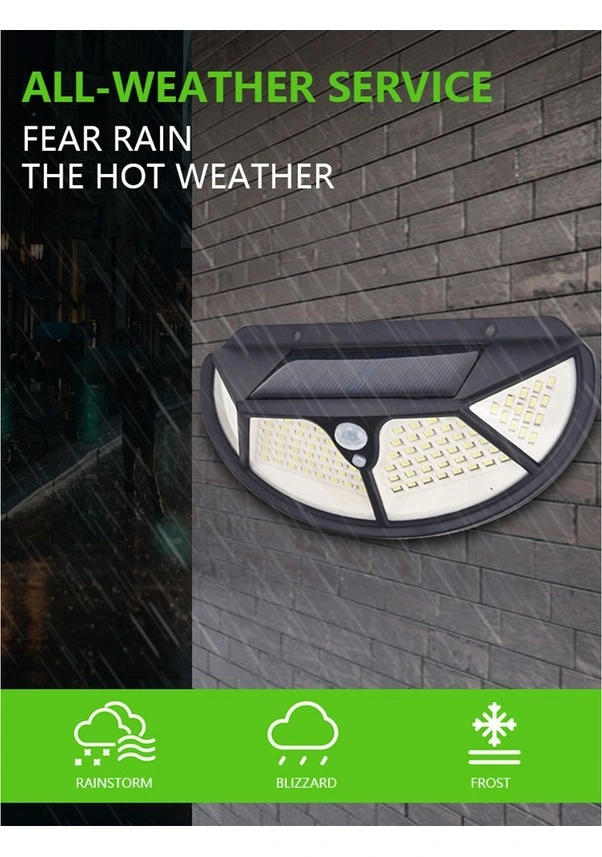 Fonksiyonel Sensörlü 102 Ledli Solar Bahçe Lambası ( Lisinya )