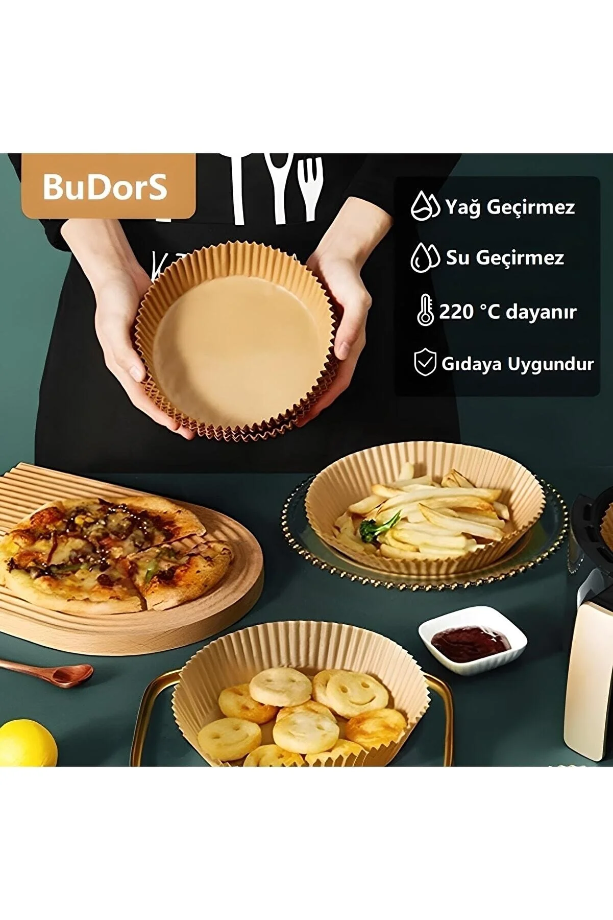 Fritöz Pişirme Kağıdı 50 Adet ( Lisinya )