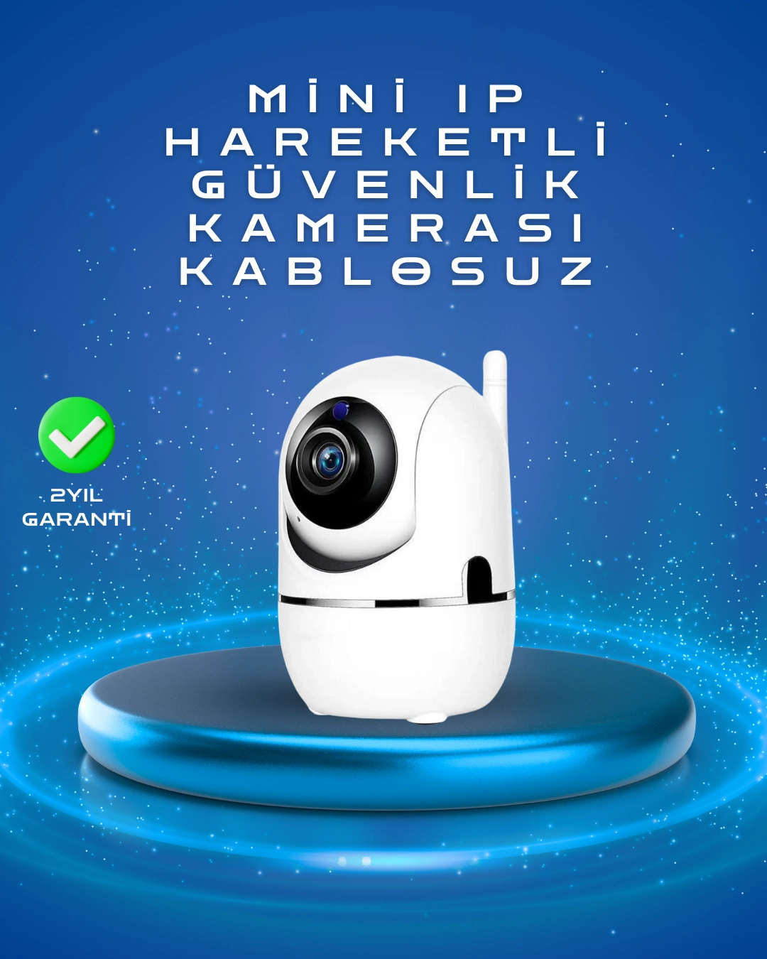 Full Hd 1080p Kablosuz Pan & Tilt Güvenlik Kamerası – Hareket Takipli Ve İki Yönlü Sesli ( Lisinya )