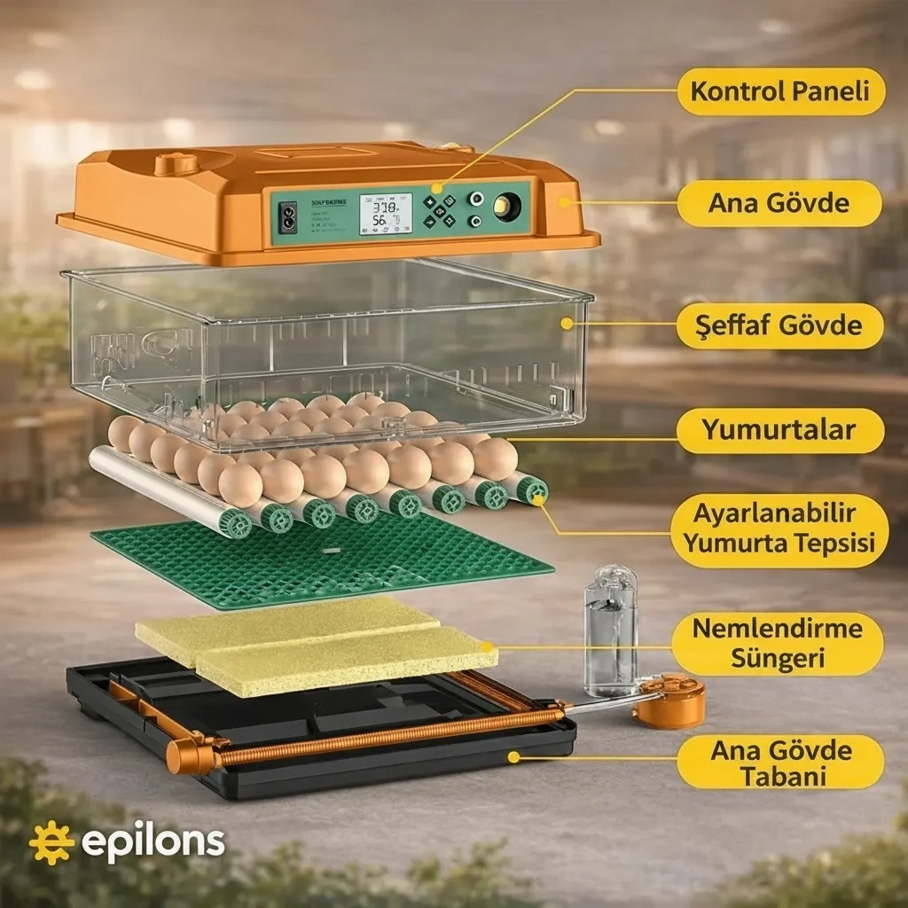 FX100 Tam Otomatik Kuluçka Makinesi 100 Yumurta Kapasiteli | Yeni Nesil Havalandırma | Otomatik Su Sistemi | Dijital Isı ve Nem Kontrolü ( Lisinya ) FX100 Tam Otomatik Kuluçka Makinesi 100 Yumurta Kapasiteli | Yeni Nesil Havalandırma | Otomatik Su Sistemi | Dijital Isı ve Nem Kontrolü ( Lisinya )