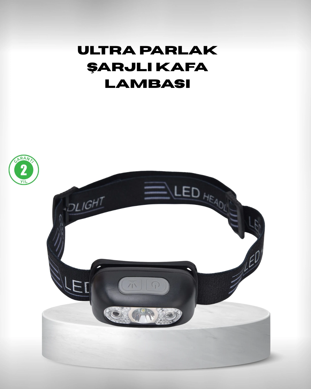 Gece Balıkçılığı İçin Ultra Parlak Şarjlı Kafa Lambası | 4 Işık Modu + Usb Şarj ( Lisinya )