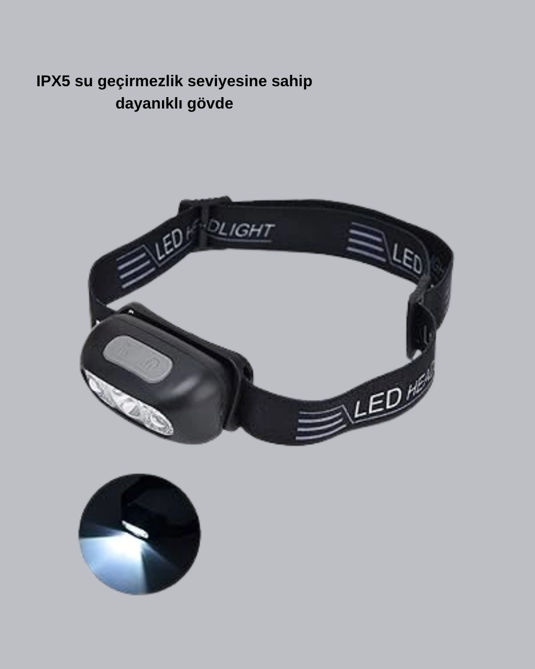 Gece Balıkçılığı İçin Ultra Parlak Şarjlı Kafa Lambası | 4 Işık Modu + Usb Şarj ( Lisinya )