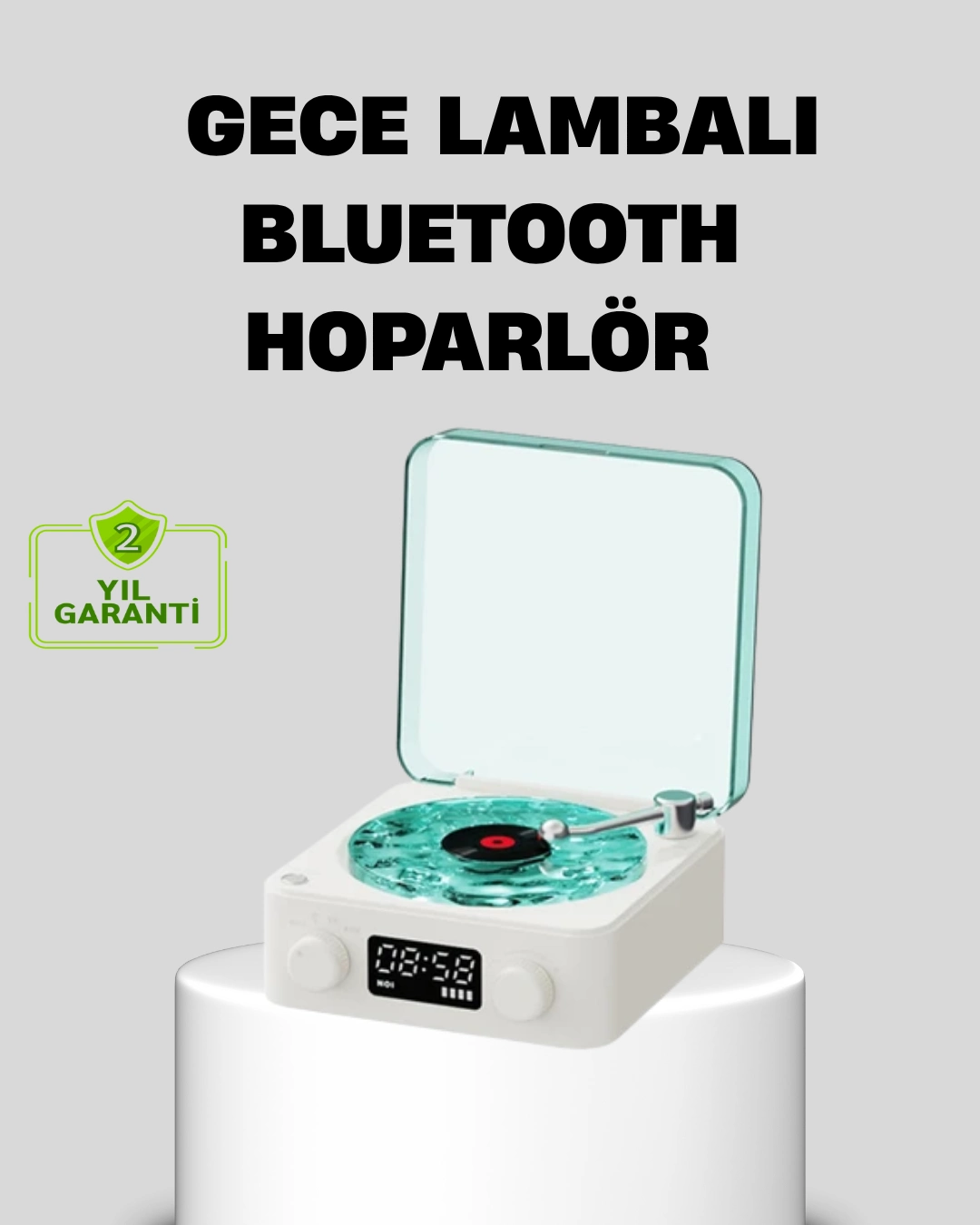 Gece Lambası Stereo Bluetooth Hoparlör Dijital Saatli Vintage Tasarım Çok Fonksiyonlu ( Lisinya ) Gece Lambası Stereo Bluetooth Hoparlör Dijital Saatli Vintage Tasarım Çok Fonksiyonlu ( Lisinya )