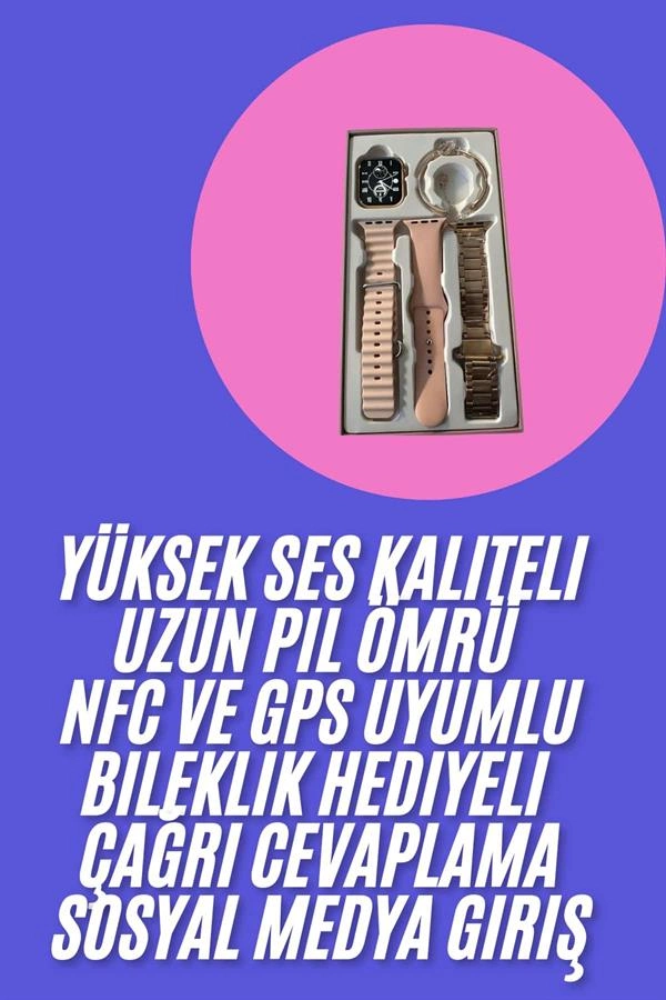 Genç Kızlara Özel Akıllı Saat 41 Mm Çağrı Cevaplayabilen Nfc Ve Gps Uyumlu ( Lisinya )