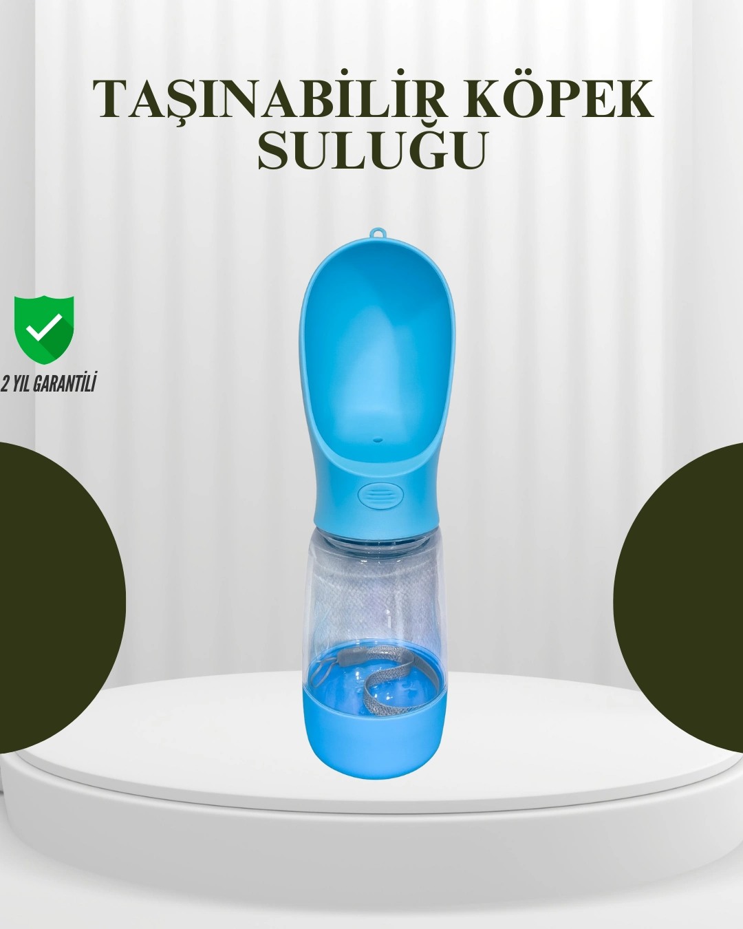 Gıda Sınıfı Malzemeli Evcil Hayvan Su Şişesi Bpa İçermez Tek Tuş Kontrol ( Lisinya )