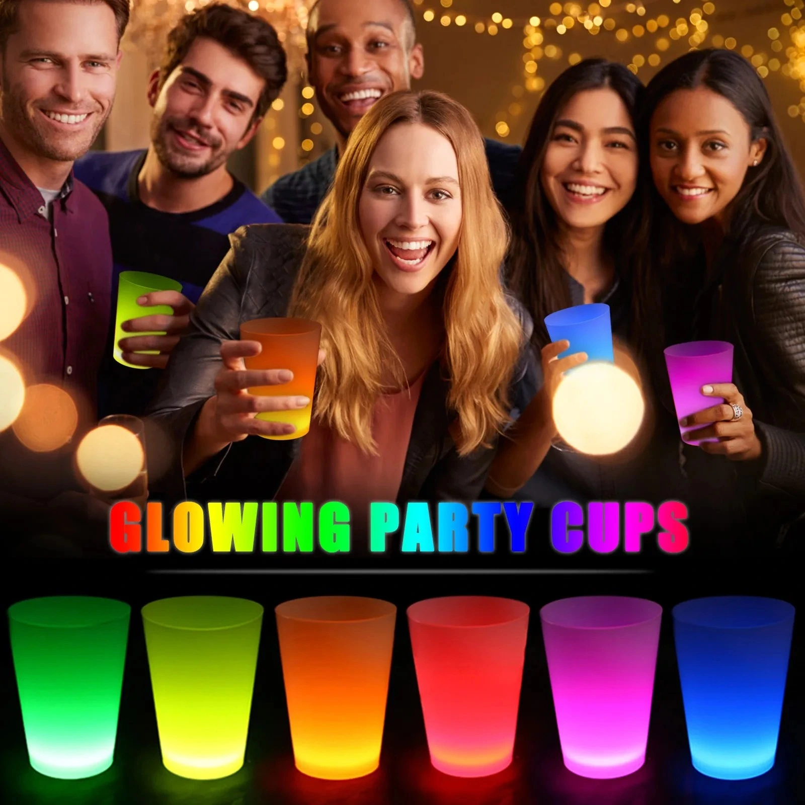 Glow Partisi Bardakları 6 Renk 6 Adet ( Lisinya ) Glow Partisi Bardakları 6 Renk 6 Adet ( Lisinya )