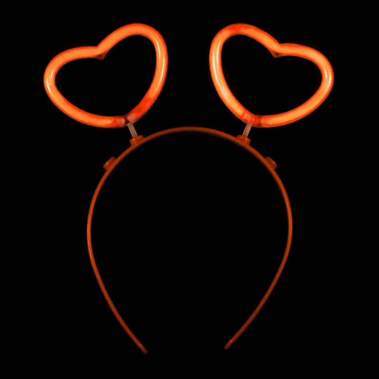 Glow Stick Karanlıkta Yanan Fosforlu Kalp Taç 12 Adet ( Lisinya )