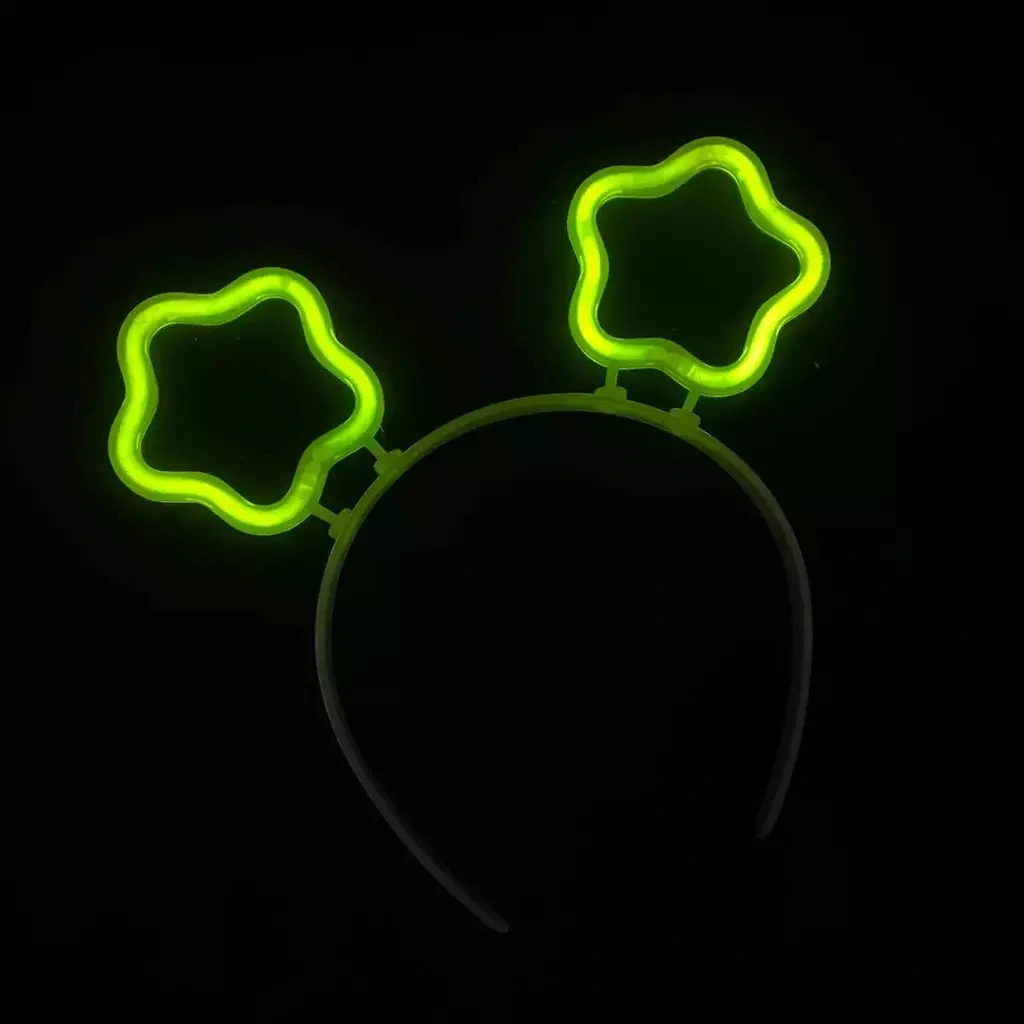 Glow Stick Karanlıkta Yanan Fosforlu Yıldız Taç 12 Adet ( Lisinya )