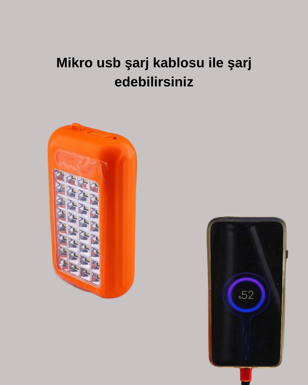 Gold Silver Gs-875 Outdoor Powerbank & Işıldak – Güneş Paneli, 32 Led, 10000 Mah, Çift Çıkış ( Lisinya )