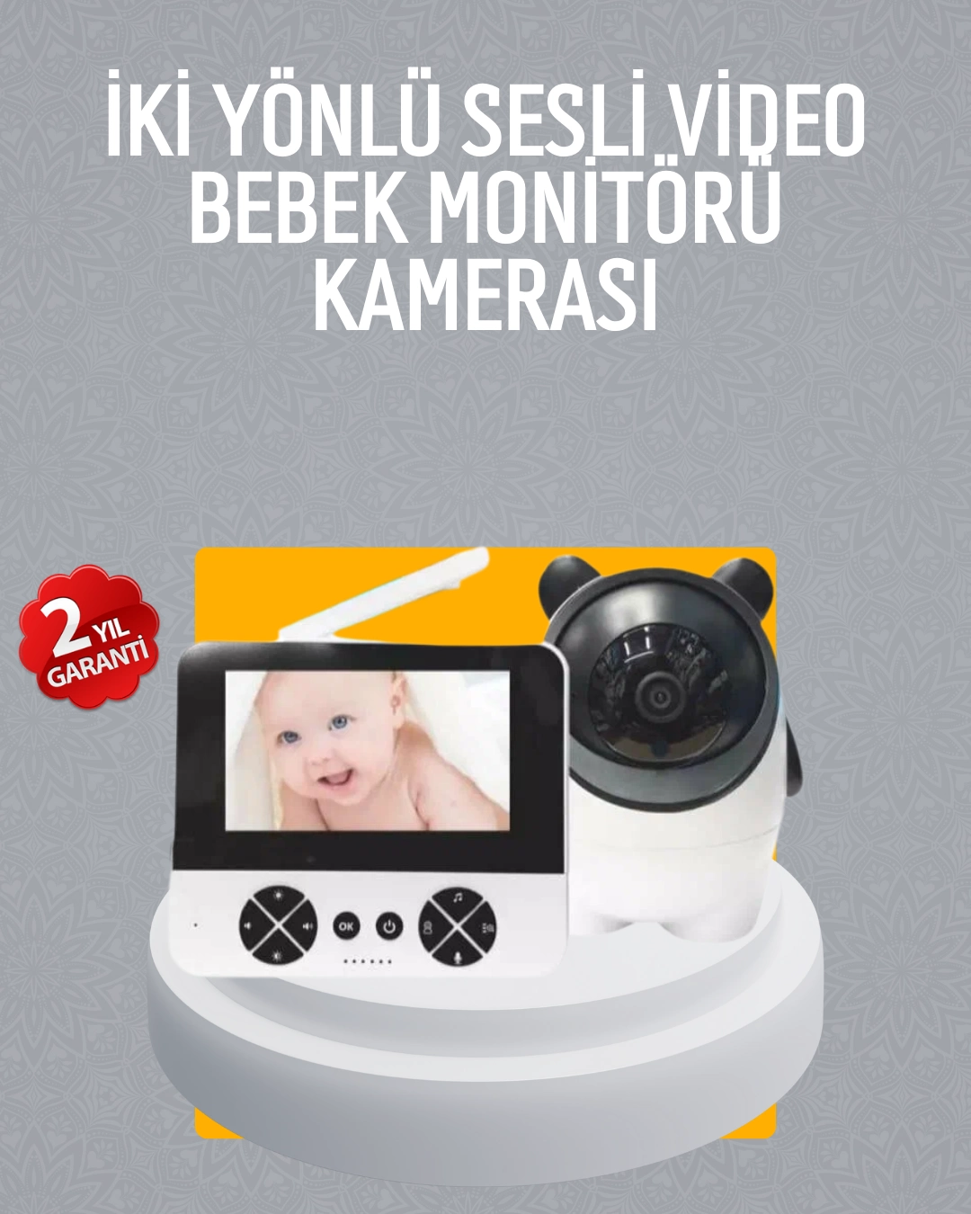 Görüntülü Bebek Monitörü 4.3 İnç Ekran Ve Sesli İletişim ( Lisinya )