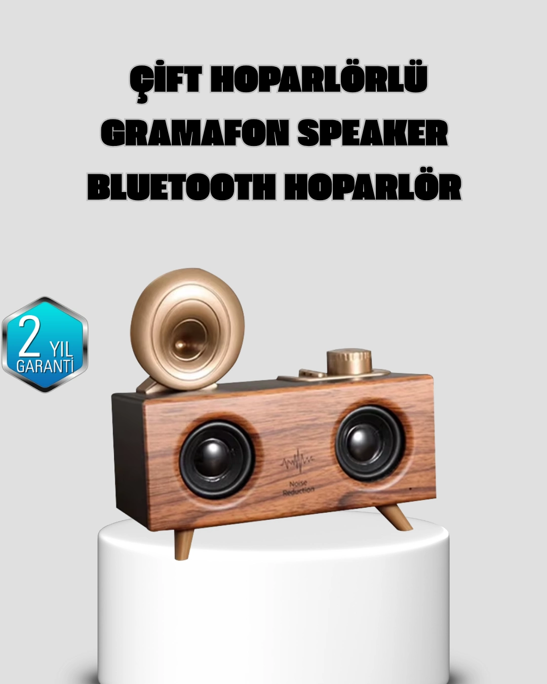 Gramafon Tasarımlı Bluetooth Hoparlör 3d Ses Teknolojili Çok Fonksiyonlu ( Lisinya ) Gramafon Tasarımlı Bluetooth Hoparlör 3d Ses Teknolojili Çok Fonksiyonlu ( Lisinya )