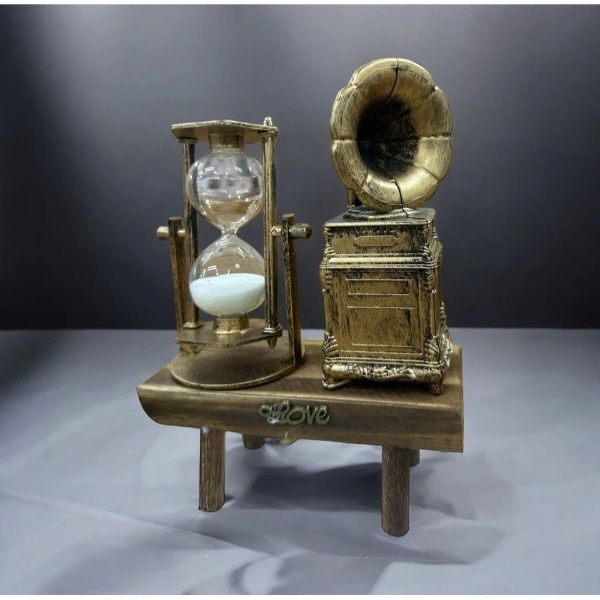 Gramofon Biblolu Kum Saati ( Lisinya )
