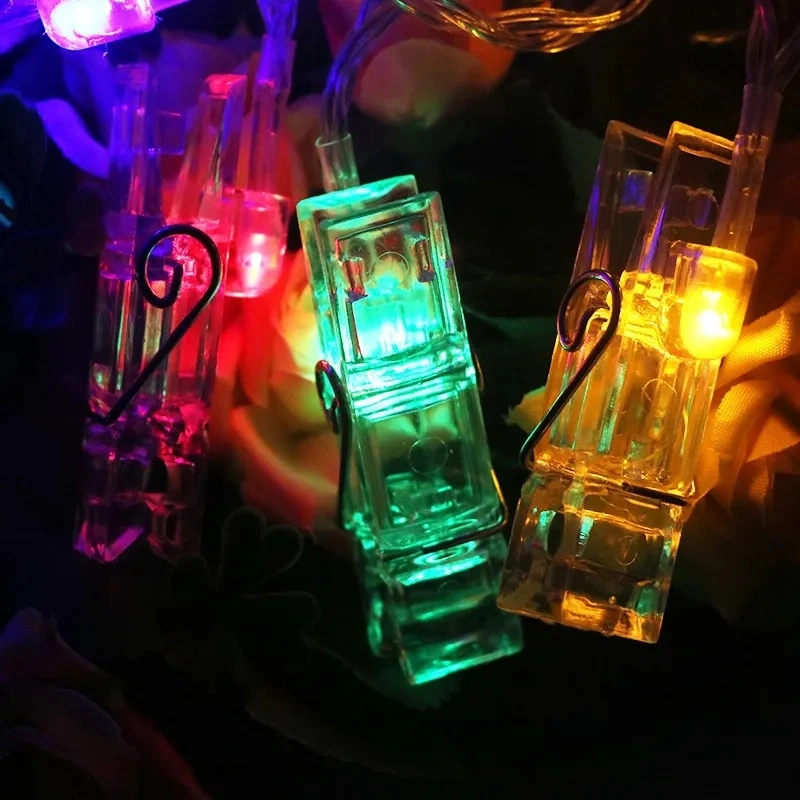 Greyder Gd972 Şerit Pilli Aydınlatma 2 Metre 10 Adet Rgb Mandal Led ( Lisinya )