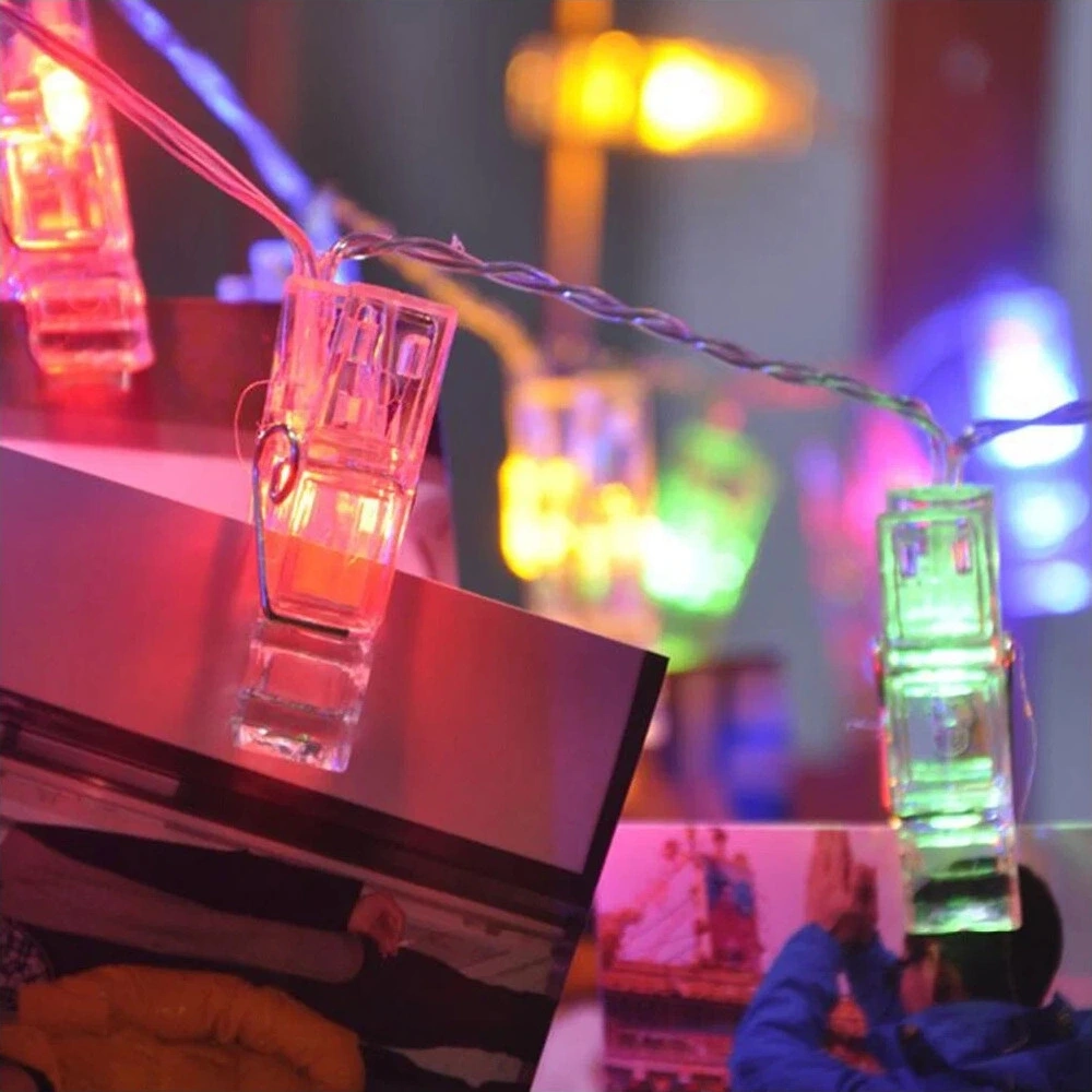 Greyder Gd972 Şerit Pilli Aydınlatma 2 Metre 10 Adet Rgb Mandal Led ( Lisinya )