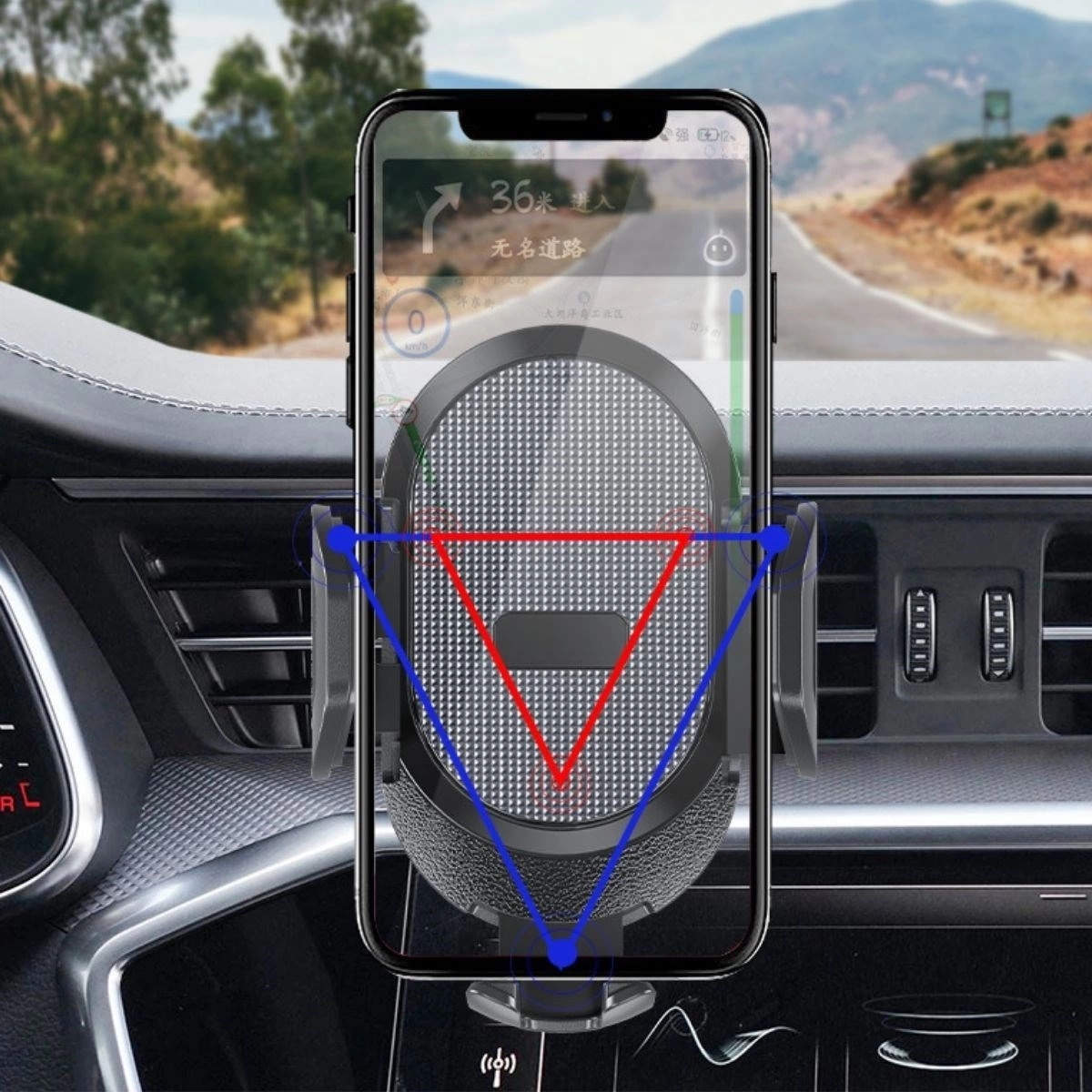 Güçlü Vantuzlu Araç İçi Konsol Üstü Telefon Tutucu Aparat ( Lisinya )