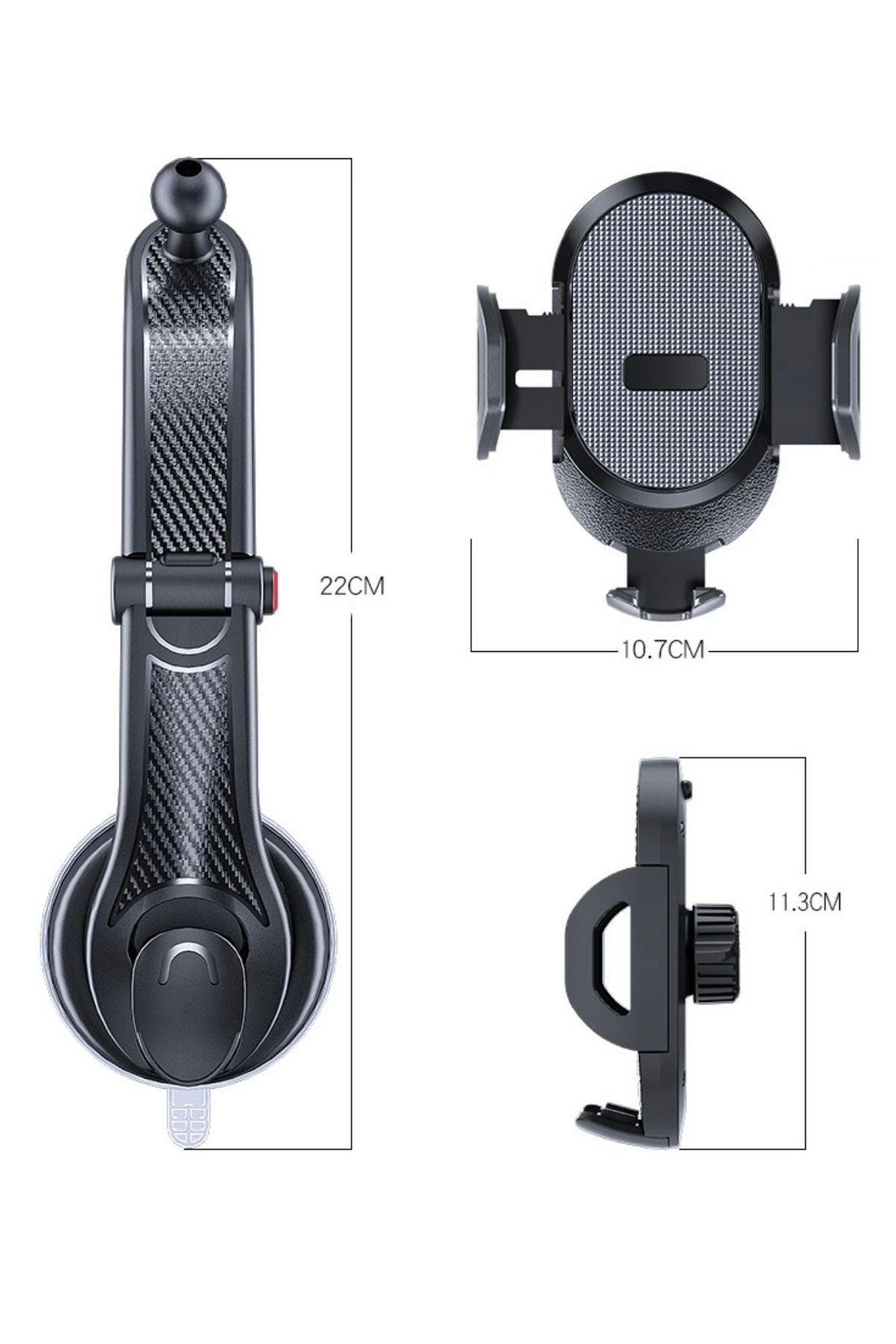 Güçlü Vantuzlu Araç İçi Konsol Üstü Telefon Tutucu Aparat ( Lisinya )