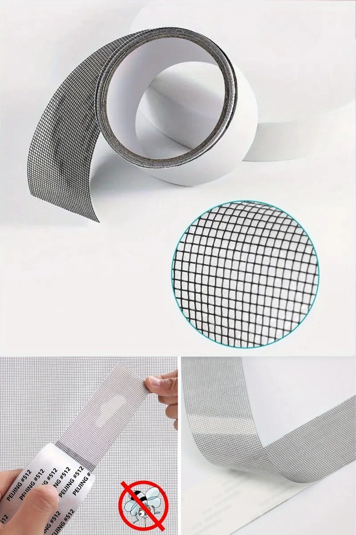 Güçlü Yapışkanlı Pencere Tamir Bandı, Böcek Önleyici Yama Bandı 2 Mt X 5 Cm ( Lisinya ) Güçlü Yapışkanlı Pencere Tamir Bandı, Böcek Önleyici Yama Bandı 2 Mt X 5 Cm ( Lisinya )