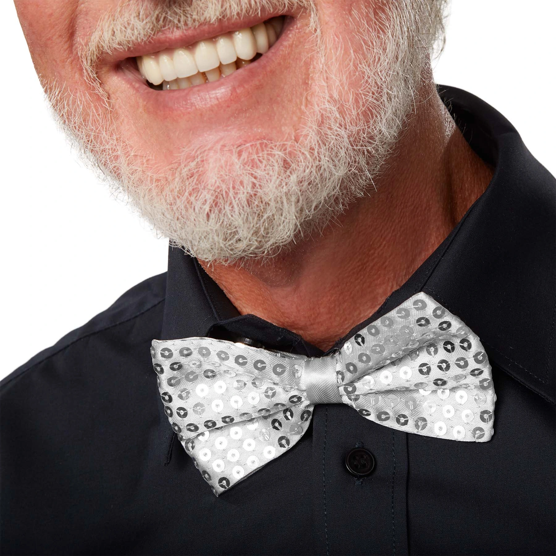 Gümüş Payetli Pullu Papyon ( Lisinya ) Gümüş Payetli Pullu Papyon ( Lisinya )