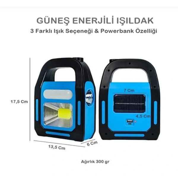 Güneş Enerjili Işıldak Ve Powerbank Özellikli Kamp Lambası ( Lisinya ) Güneş Enerjili Işıldak Ve Powerbank Özellikli Kamp Lambası ( Lisinya )