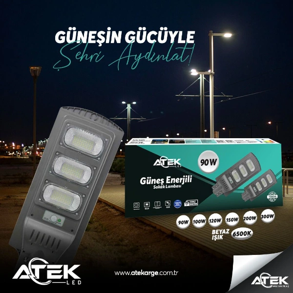Güneş Enerjili Sokak Lambası 120 W ( Lisinya ) Güneş Enerjili Sokak Lambası 120 W ( Lisinya )