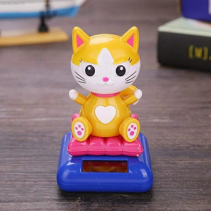Güneş Enerjili Solar Sallanan Kedi ( Lisinya )