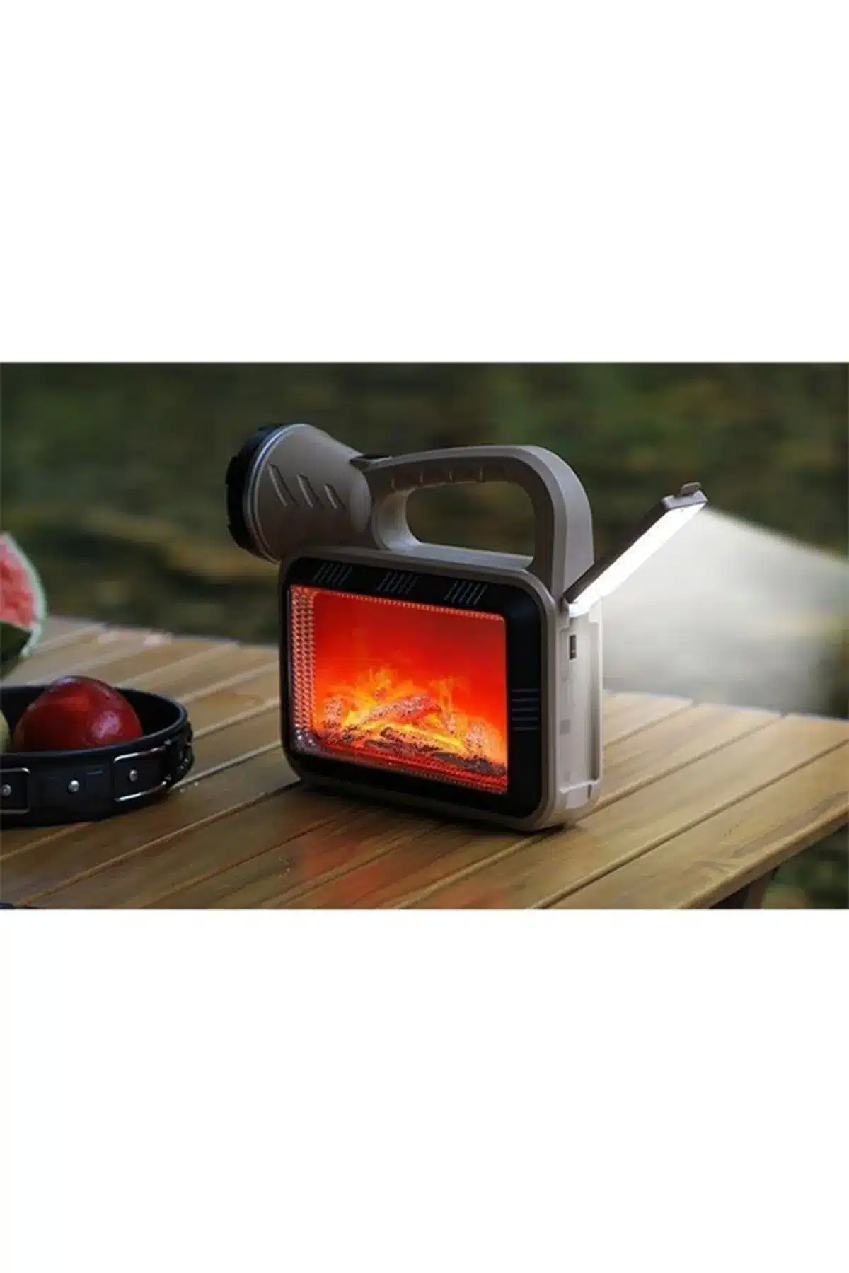 Güneş Enerjili Şömineli Çok Fonksiyonlu Çift Işık Kaynağı Usb Şarjlı Solar El Feneri ( Lisinya ) Güneş Enerjili Şömineli Çok Fonksiyonlu Çift Işık Kaynağı Usb Şarjlı Solar El Feneri ( Lisinya )