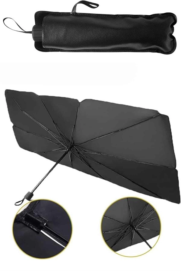 Güneş Önleyici Katlanabilir Oto Araba Güneşlik Şemsiye Tip Ön Cam ( Lisinya )