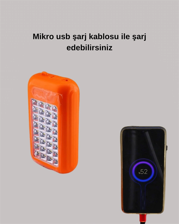 Güneş Paneli Destekli Powerbank Ve Led Işıldak – 10000 Mah, Çift Usb, Outdoor Kullanım İçin ( Lisinya )