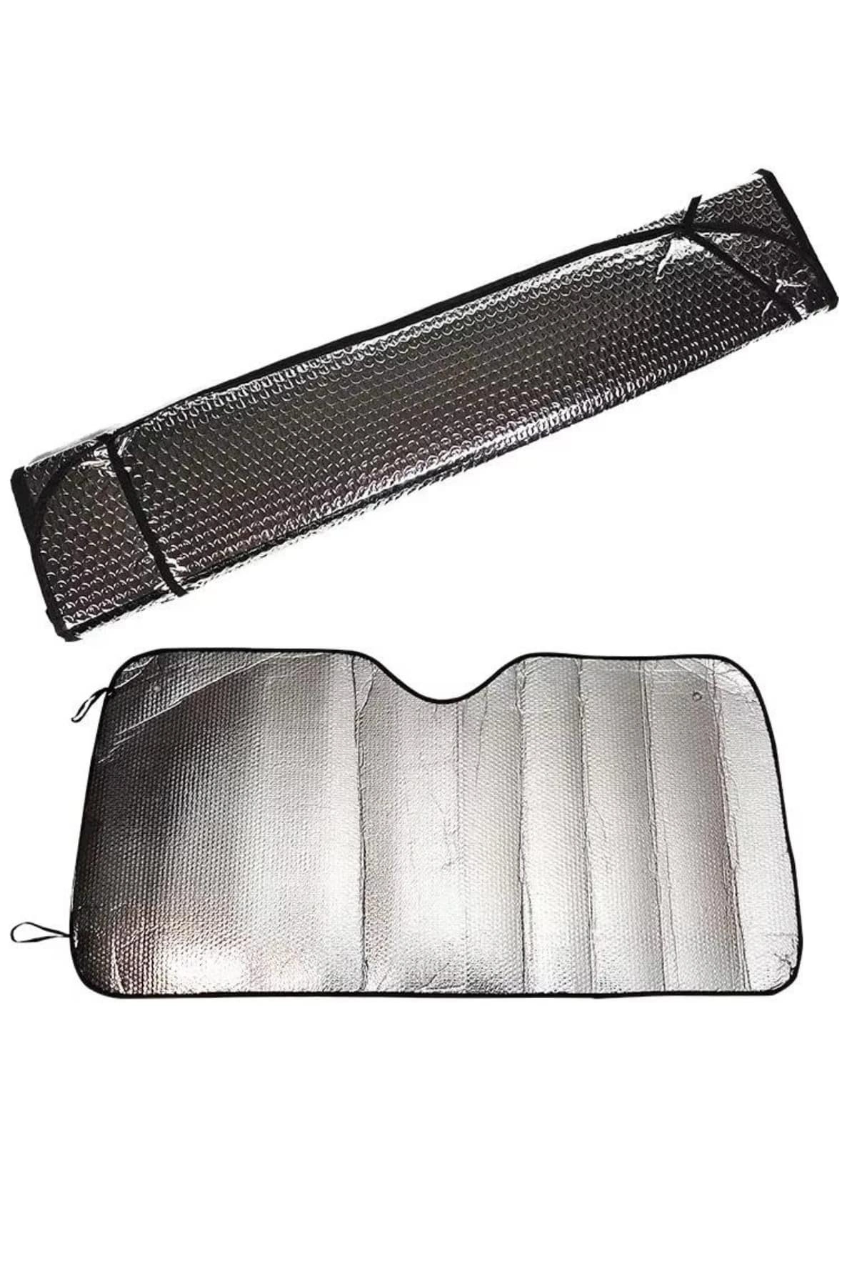 Güneşlik Koruyucu Perde Metalize Oto Araç Araba Güneşliği Ön Cam Güneşliği ( Lisinya )