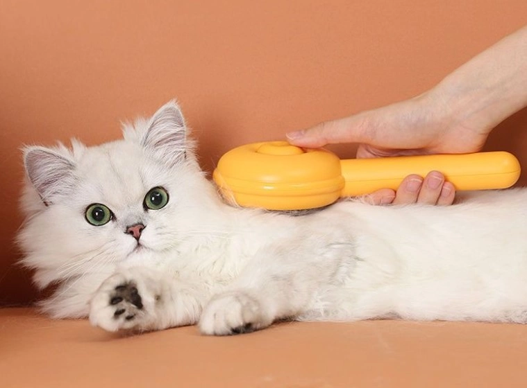 Hamburger Şekilli Otomatik Temizlenen Evcil Hayvan Tarağı ( Lisinya )