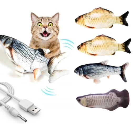 Hareketli Balık Kedi Oyuncağı Şarjlı ( Lisinya )