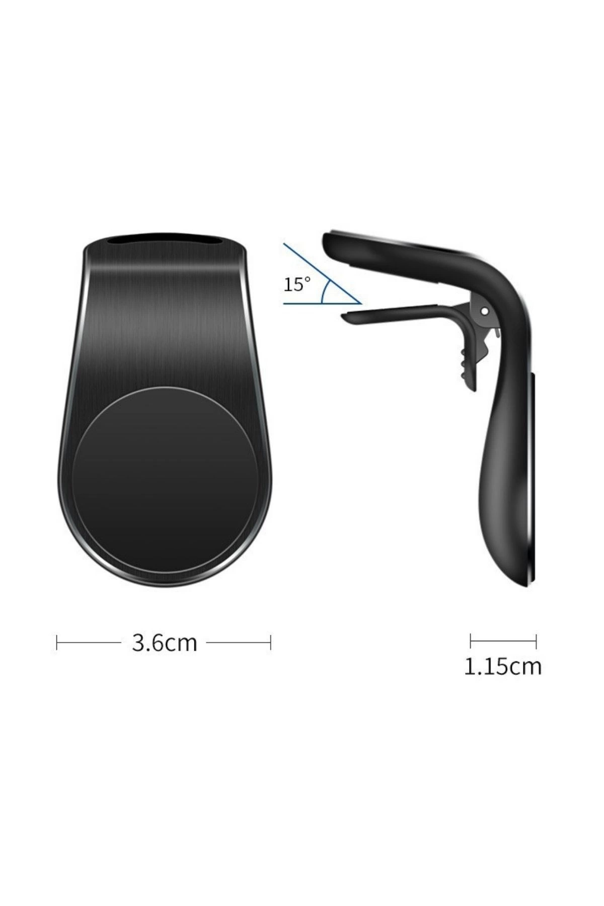 ® Havalanndırma Izgarasına Takılabilen Mandallı Mıknatıslı Oto Araç Içi Manyetik Telefon Tutucu ( Lisinya )