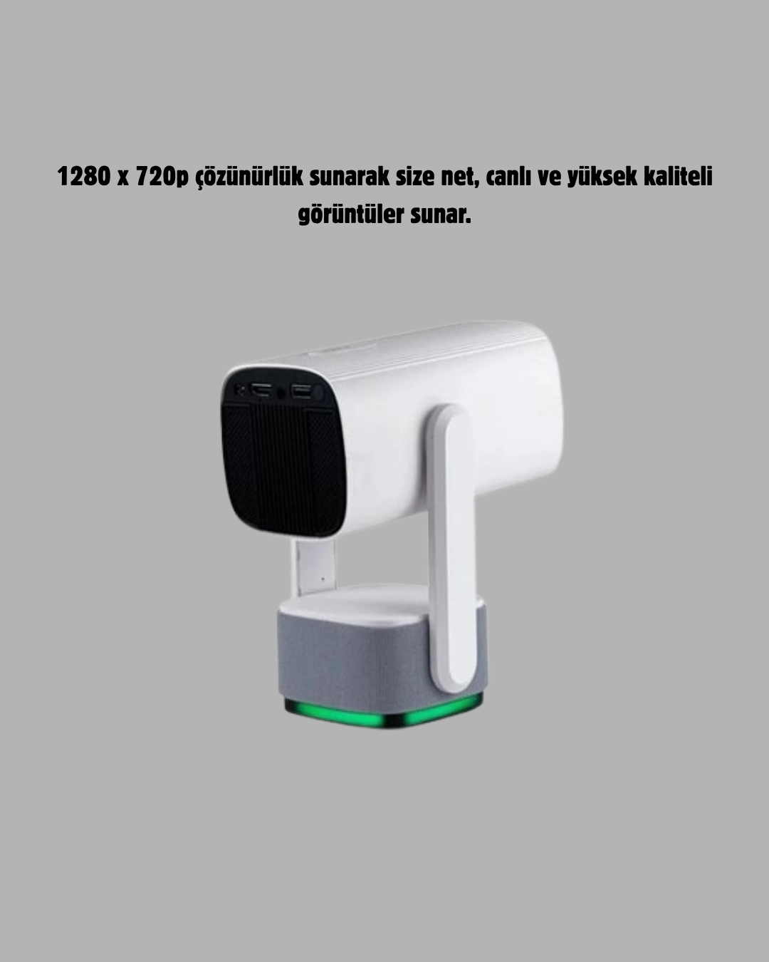 Hd 720p Projeksiyon Cihazı – Geniş Ekran, 10.000 Saat Ampul Ömrü, Ev Sineması Deneyimi ( Lisinya ) Hd 720p Projeksiyon Cihazı – Geniş Ekran, 10.000 Saat Ampul Ömrü, Ev Sineması Deneyimi ( Lisinya )