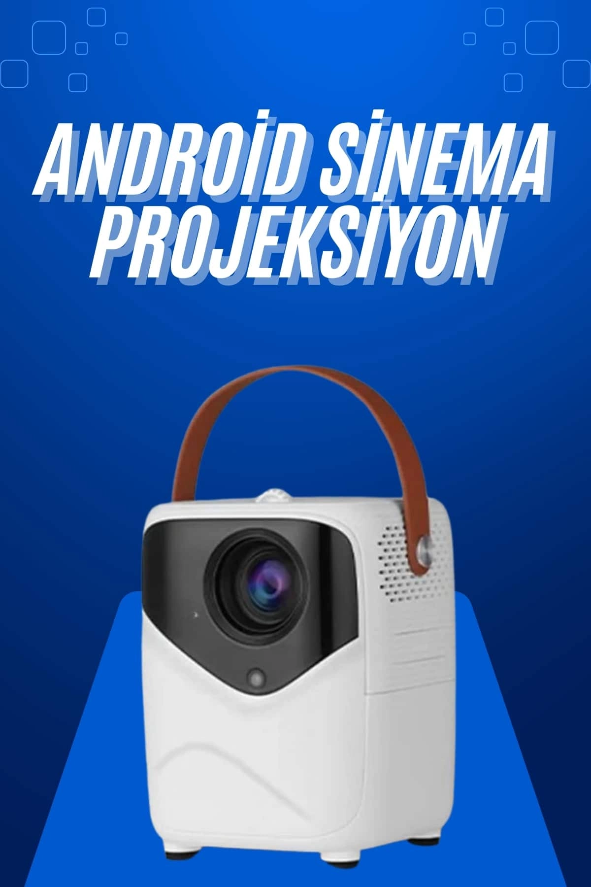 Hd Ayaklı Portatif Projeksiyon Cihazı Android İşlemcili Sinema Projektörü ( Lisinya )