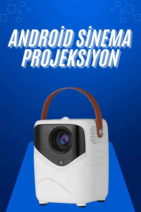 Hd Ayaklı Portatif Projeksiyon Cihazı Android İşlemcili Sinema Projektörü ( Lisinya )