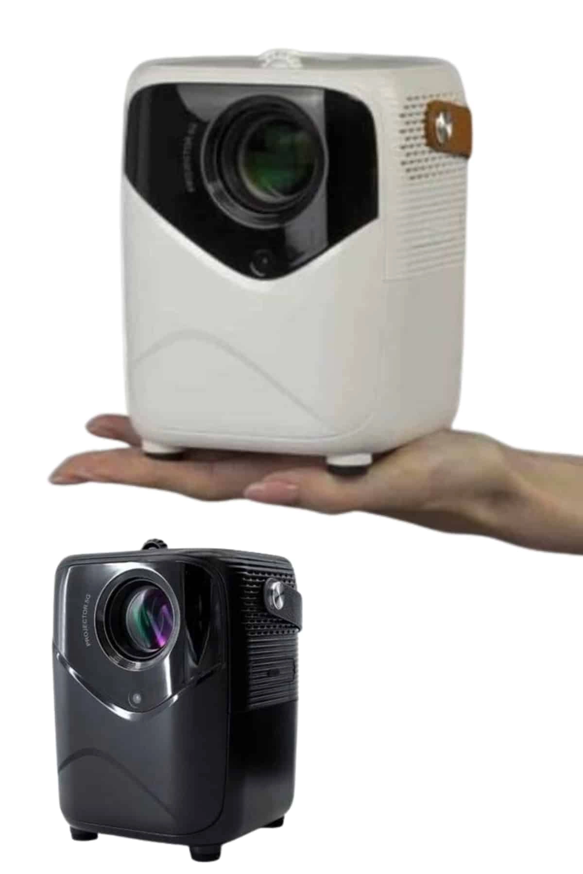 Hd Ayaklı Portatif Projeksiyon Cihazı Bluetooth Kablosuz Akıllı Android İşlemcili ( Lisinya )