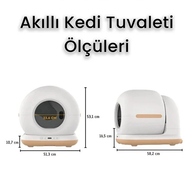 Hd Kameralı Akıllı Kedi Tuvaleti ( Lisinya )